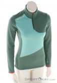 Ortovox Fleece Light Zip Neck Women Sweater, , Green, , Female, 0016-11580, 5638117631, , N2-02.jpg