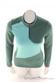 Ortovox Fleece Light Zip Neck Women Sweater, , Green, , Female, 0016-11580, 5638117631, , N3-03.jpg