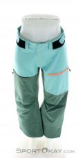 Ortovox 3L Ravine Shell Women Ski Pants, , Green, , Female, 0016-11909, 5638118469, , N3-03.jpg