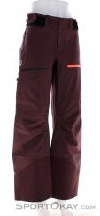 Ortovox 3L Ravine Shell Women Ski Pants, , Dark-Red, , Female, 0016-11909, 5638118473, , N1-01.jpg