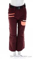Ziener Aileen Jun Kids Ski Pants, , Dark-Red, , , 0358-10146, 5638127166, , N2-02.jpg