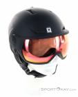 Salomon Pioneer LT Visor Photo Ski Helmet, , Black, , Male,Female,Unisex, 0018-11889, 5638128613, , N2-02.jpg