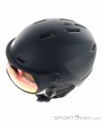 Salomon Pioneer LT Visor Photo Ski Helmet, Salomon, Black, , Male,Female,Unisex, 0018-11889, 5638128613, 193128620677, N3-08.jpg