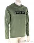 ION Tee Logo LS Hommes T-shirt de vélo, ION, Vert clair, , Hommes, 0408-10041, 5638130909, 9010583099545, N1-01.jpg