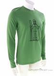 Super Natural Skieur LS Mens Shirt, , Green, , Male, 0208-10225, 5638164025, , N1-01.jpg