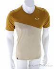 Salewa Puez Sporty Dry Hommes T-shirt, Salewa, Beige, , Hommes, 0032-11449, 5638165771, 4053866636506, N2-02.jpg