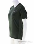 Salewa Puez AM Hybrid Women T-Shirt, , Olive-Dark Green, , Female, 0032-11462, 5638166263, , N1-06.jpg
