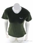Salewa Puez AM Hybrid Women T-Shirt, Salewa, Olive-Dark Green, , Female, 0032-11462, 5638166263, 4053866647106, N3-03.jpg