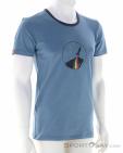 Ocun Classic Organic Rainbow Rocket Mens T-Shirt, Ocun, Blue, , Male, 0290-10325, 5638183794, 8591804659164, N1-01.jpg