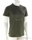 Icebreaker Merino 150 Tech Lite III Sunset Camp Mens T-Shirt, , Olive-Dark Green, , Male, 0011-10535, 5638191734, , N1-01.jpg