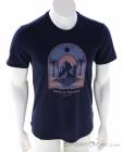 Icebreaker Merino 150 Tech Lite III Mountain Gateway Hommes T-shirt, Icebreaker, Bleu foncé, , Hommes, 0011-10536, 5638191752, 194114914008, N2-02.jpg