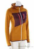 Ortovox Fleece Grid Hoody Women Fleece Jacket, Ortovox, Orange, , Female, 0016-12035, 5638195413, 4251422599542, N1-01.jpg