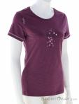 Chillaz Gandia Chalkbag Flower Damen T-Shirt, Chillaz, Dunkel-Rot, , Damen, 0004-10808, 5638214826, 9120133020902, N1-01.jpg