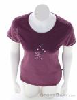 Chillaz Gandia Chalkbag Flower Femmes T-shirt, , Rouge foncé, , Femmes, 0004-10808, 5638214826, , N3-03.jpg