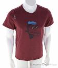 Chillaz French Mountaineer Herren T-Shirt, , Dunkel-Rot, , Herren, 0004-10820, 5638216454, , N2-02.jpg