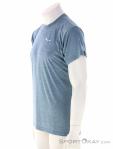 Salewa Puez Melange Dry S/S Mens Functional Shirt, Salewa, Light-Blue, , Male, 0032-11534, 5638218415, 4053866702966, N1-06.jpg