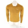 Salewa Puez Melange Dry L/S Mens Functional Shirt, Salewa, Brown, , Male, 0032-11537, 5638218446, 4053866566216, N3-03.jpg