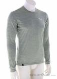 Salewa Puez Melange Dry L/S Mens Functional Shirt, Salewa, Light-Gray, , Male, 0032-11537, 5638218452, 4053866566308, N1-01.jpg