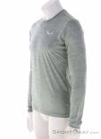 Salewa Puez Melange Dry L/S Mens Functional Shirt, Salewa, Light-Gray, , Male, 0032-11537, 5638218452, 4053866566308, N1-06.jpg