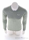 Salewa Puez Melange Dry L/S Mens Functional Shirt, Salewa, Light-Gray, , Male, 0032-11537, 5638218452, 4053866566339, N3-03.jpg