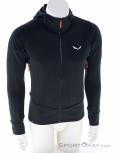 Salewa Puez Polarlite Hooded Mens Fleece Jacket, Salewa, Black, , Male, 0032-11540, 5638218515, 4053866463409, N2-02.jpg