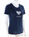 Salewa Pure Heart Dry Damen T-Shirt, Salewa, Dunkel-Blau, , Damen, 0032-11541, 5638218534, 4053866533904, N1-01.jpg