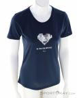 Salewa Pure Heart Dry Mujer T-Shirt, , Azul oscuro, , Mujer, 0032-11541, 5638218534, 4053866533898, N2-02.jpg