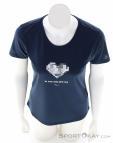 Salewa Pure Heart Dry Femmes T-shirt, Salewa, Bleu foncé, , Femmes, 0032-11541, 5638218534, 4053866533904, N3-03.jpg