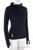 Mons Royale Bella Merino Air-Con Hood LS Donna Maglia Funzionale, Mons Royale, Nero, , Donna, 0309-10300, 5638218615, 9420057482818, N1-01.jpg