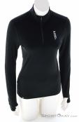 Mons Royale Cascade Merino Flex 1/4 Zip Women Functional Shirt, Mons Royale, Black, , Female, 0309-10303, 5638218636, 9420057481811, N2-02.jpg