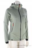 Salewa Sella Crevasse Hooded Women Fleece Jacket, Salewa, Gray, , Female, 0032-11552, 5638220509, 4053866708876, N1-01.jpg