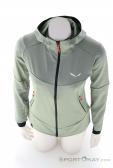 Salewa Sella Crevasse Hooded Women Fleece Jacket, Salewa, Gray, , Female, 0032-11552, 5638220509, 4053866708876, N3-03.jpg