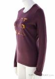 Ortovox 185 Merino Brand Outline LS Femmes T-shirt, , Rouge foncé, , Femmes, 0016-12079, 5638223439, , N1-06.jpg