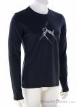 Ortovox Y185 Merino MTN Cutout LS Hommes T-shirt, Ortovox, Noir, , Hommes, 0016-12081, 5638223467, 4251877792314, N1-01.jpg