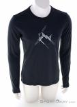 Ortovox Y185 Merino MTN Cutout LS Hommes T-shirt, Ortovox, Noir, , Hommes, 0016-12081, 5638223467, 4251877792307, N2-02.jpg