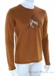 Ortovox Y185 Merino MTN Cutout LS Mens Shirt, Ortovox, Brown, , Male, 0016-12081, 5638223471, 4251877792383, N1-01.jpg