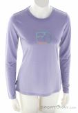 Ortovox 150 Cool MTN Silhouette LS Femmes T-shirt, Ortovox, Lilas, , Femmes, 0016-12089, 5638223562, 4251877793137, N2-02.jpg