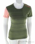 Ortovox 185 Rock‘N‘Wool Femmes T-shirt fonctionnel, , Vert foncé olive, , Femmes, 0016-12095, 5638223621, , N2-02.jpg