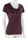 Ortovox 140 Cool Vintage Badge Damen T-Shirt, Ortovox, Dunkel-Rot, , Damen, 0016-12109, 5638226107, 4251422597494, N1-01.jpg