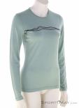 Icebreaker Merino 200 Oasis LS Crewe Donna Maglia Funzionale, , Verde, , Donna, 0011-10555, 5638226933, , N1-01.jpg