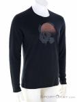 Icebreaker Merino 200 Oasis LS Crewe Mens Shirt, , Black, , Male, 0011-10557, 5638226948, , N1-01.jpg