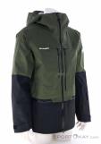 Mammut Haldigrat HS Hooded Hommes Veste de ski, Mammut, Vert foncé olive, , Hommes, 0014-11869, 5638232103, 7619876563729, N1-01.jpg