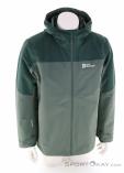 Jack Wolfskin Glaadbach 3in1 Mens Outdoor Jacket, Jack Wolfskin, Olive-Dark Green, , Male, 0230-10782, 5638246606, 4064886306140, N2-02.jpg