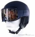 Salomon Osmo Ski Helmet with Visor, Salomon, Dark-Blue, , Male,Female,Unisex, 0018-11981, 5638251565, 195751657433, N1-06.jpg