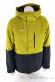 Mammut Fall Line HS Thermo Hooded Mens Ski Jacket, Mammut, Yellow, , Male, 0014-11905, 5638261378, 7619876464132, N2-02.jpg