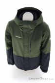 Mammut Fall Line HS Thermo Hooded Mens Ski Jacket, Mammut, Olive-Dark Green, , Male, 0014-11905, 5638261384, 7619876464187, N3-03.jpg