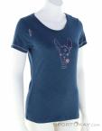 Chillaz Gandia Happy Alpaca Damen T-Shirt, Chillaz, Dunkel-Blau, , Damen, 0004-10838, 5638265455, 9120133020957, N1-01.jpg