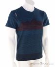 Chillaz Mountain Stripes Mens T-Shirt, Chillaz, Blue, , Male, 0004-10850, 5638265525, 9120133026805, N1-01.jpg