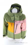 Ortovox 3L Deep Shell Mujer Chaqueta de ski de travesía, Ortovox, Verde oliva oscuro, , Mujer, 0016-12147, 5638269596, 4251877753803, N3-03.jpg