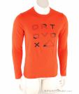 Ortovox 185 Merino Brand Outline LS Hommes T-shirt, Ortovox, Orange, , Hommes, 0016-12175, 5638269798, 4251877757016, N2-02.jpg